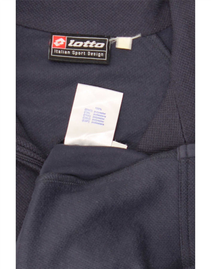 Lotto Veste de survêtement pour homme UK 40/42 Large Bleu marine Polyester