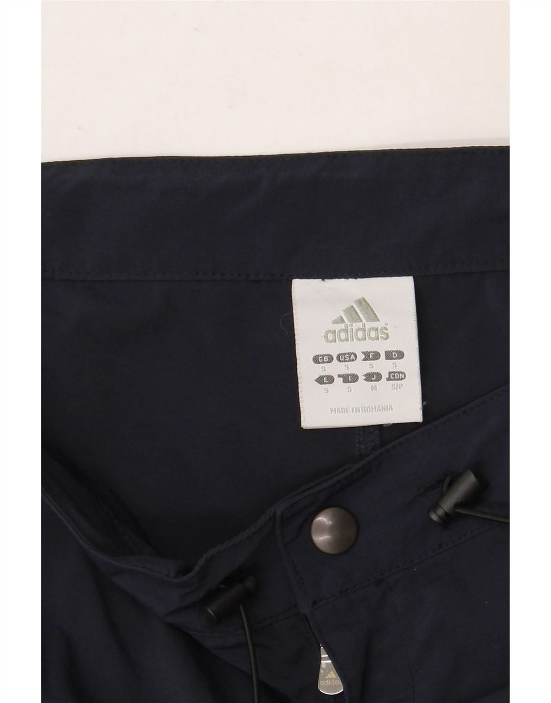 ADIDAS Pantalon cargo droit pour homme Petit nylon bleu marine
