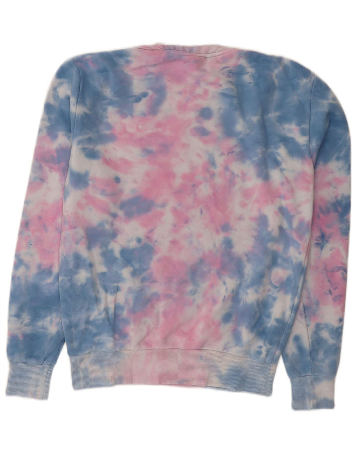Ellesse Sweat-shirt pour homme en coton tie-dye multicolore petit modèle