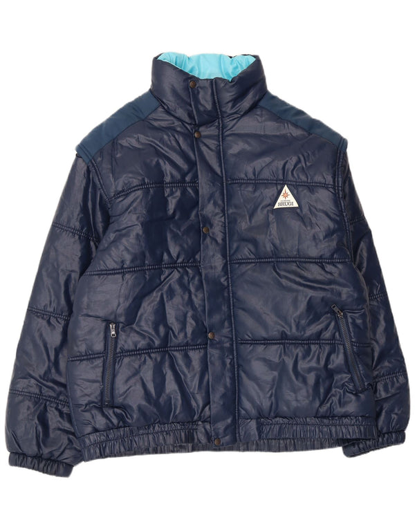 Brugi Veste matelassée pour homme UK 42 XL Bleu marine