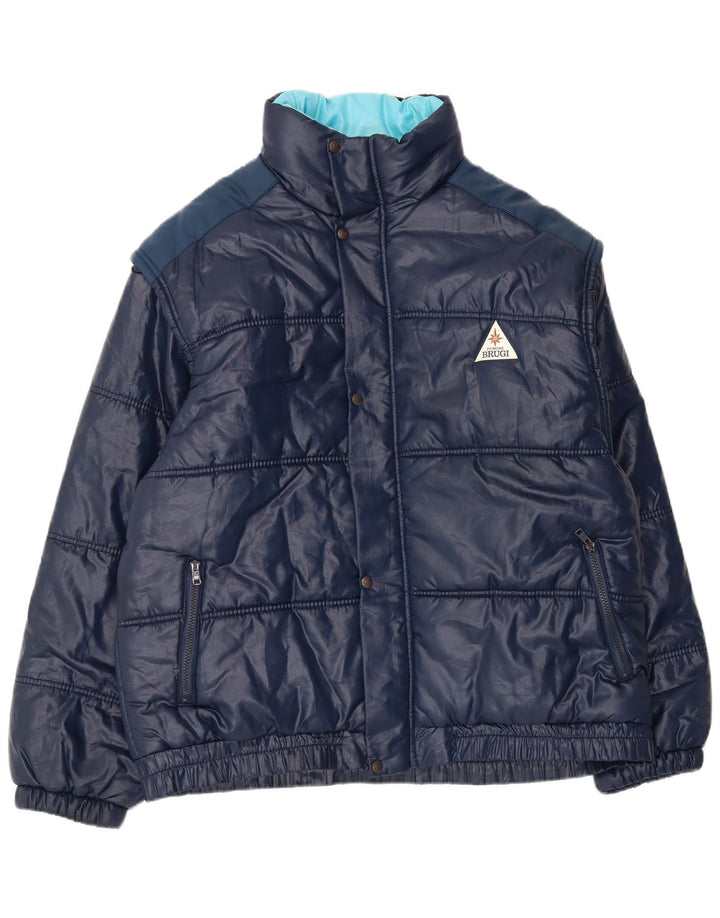 Brugi Veste matelassée pour homme UK 42 XL Bleu marine