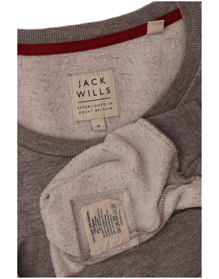 JACK WILLS Sweat-Shirt Homme Gris Moyen Moucheté Coton
