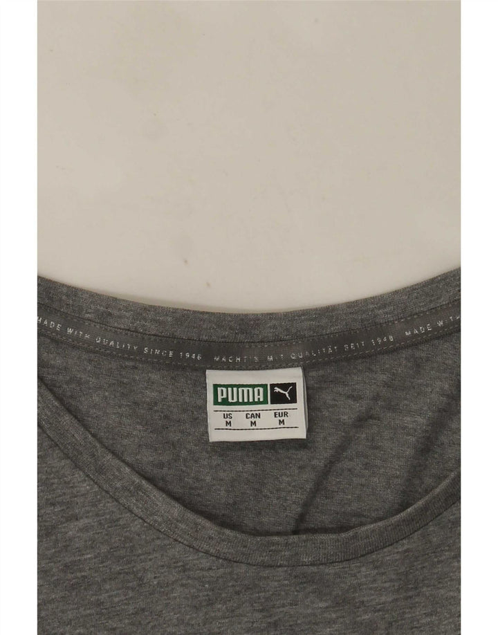 Puma Tee-Shirt Graphique Homme Gris Moyen Moucheté