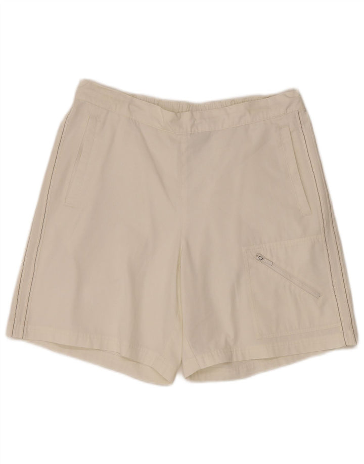 Adidas Short Cargo Graphique Femme Moyen W34 Polyester Blanc Cassé