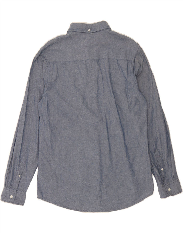 PIERRE CARDIN Mens Shirt Medium Blue Cotton Vintage Pierre Cardin and Second-Hand Pierre Cardin from Messina Hembry 