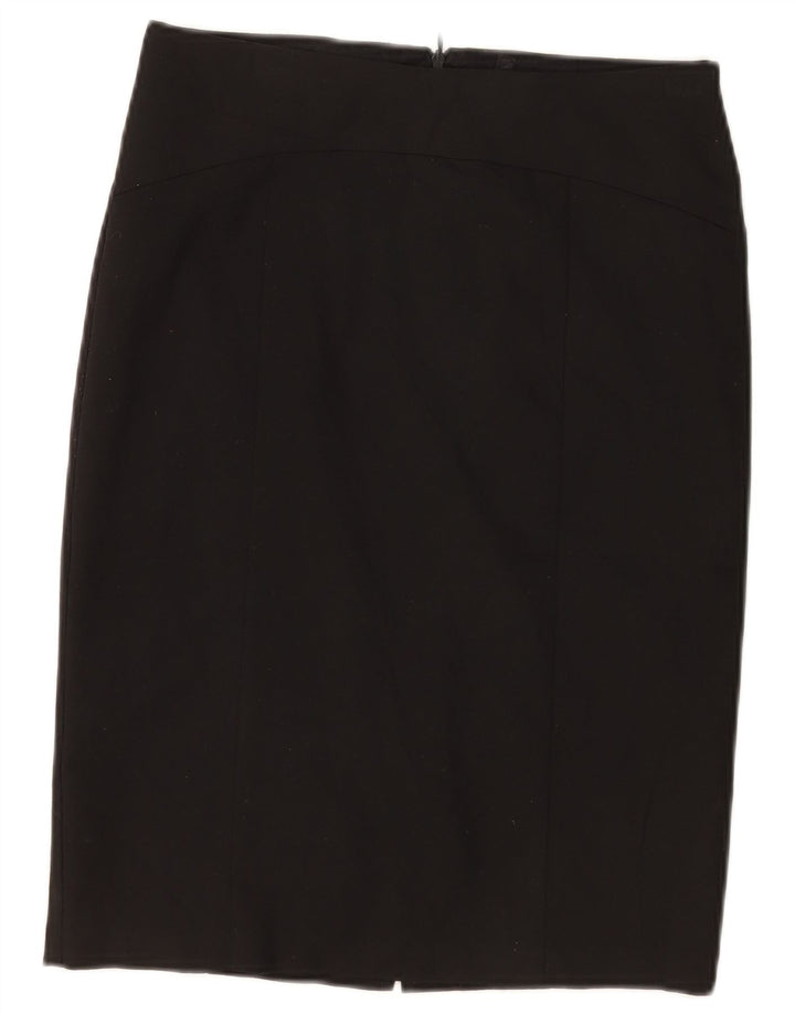 Benetton Jupe Crayon Femme IT 40 Small W30 Noir Polyester