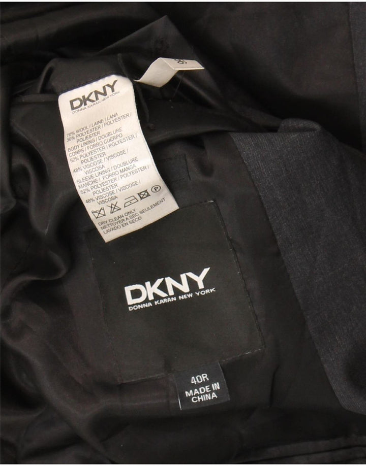 Dkny Veste Blazer 2 Boutons Homme UK 40 Grande Laine Grise