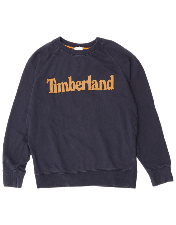 Timberland Sweat-shirt Graphic Regular Fit pour hommes, petit, bleu marine