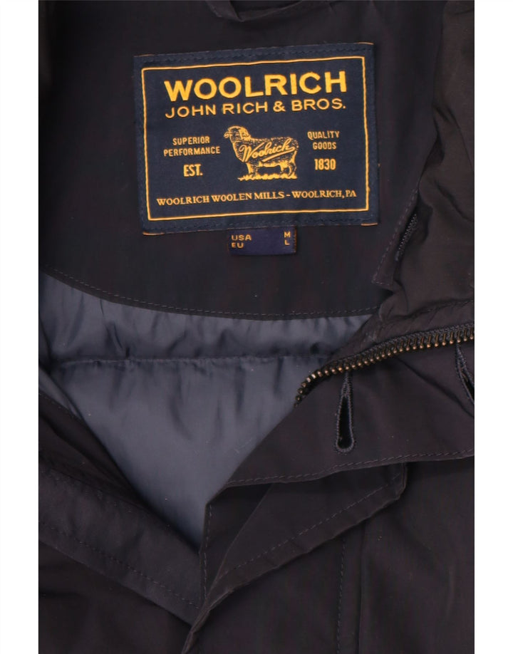 Woolrich Manteau rembourré pour homme UK 38 Bleu marine moyen