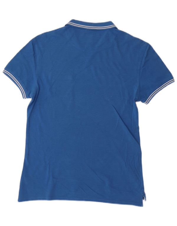 Armani Jeans Polo Slim Fit Homme Coton Rayé Bleu Large