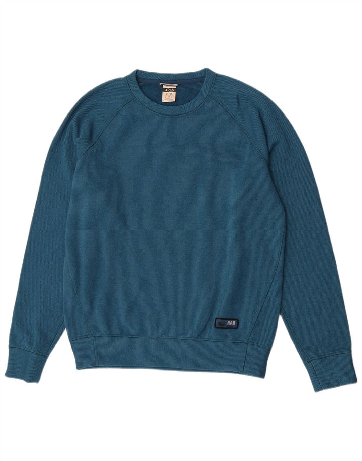 Rab Mens Sweatshirt Jumper Grand Bleu Polyester