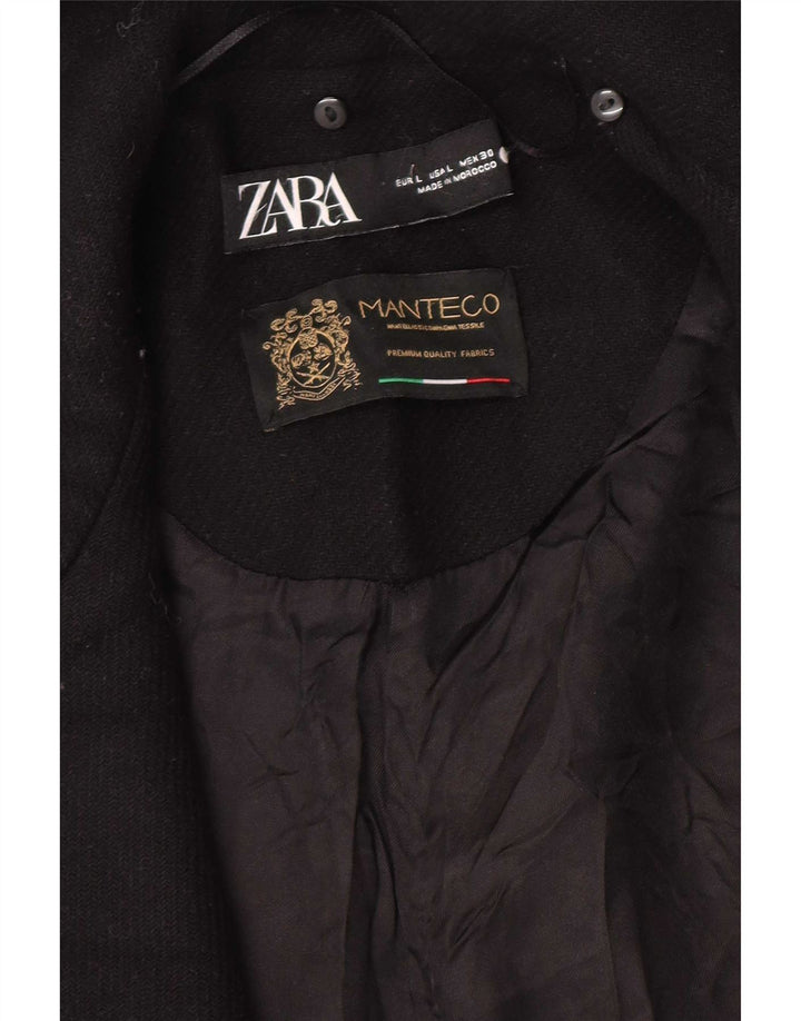 Zara Manteau ouvert pour femme UK 16 Large Noir