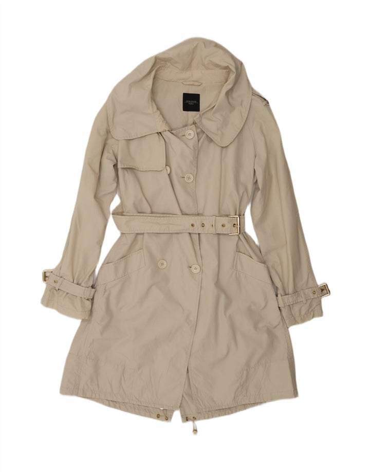 MAX MARA Trench-coat week-end pour femme UK 12 en coton beige moyen classique
