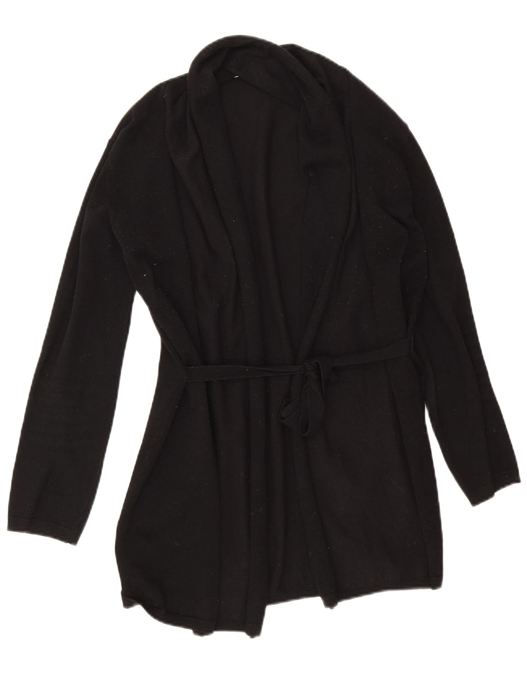 Zara Cardigan ouvert surdimensionné pour femme UK 10 Petit Noir