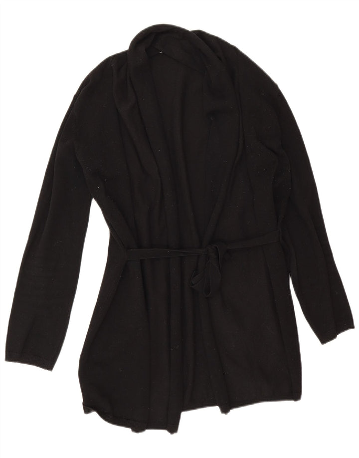 Zara Cardigan ouvert surdimensionné pour femme UK 10 Petit Noir