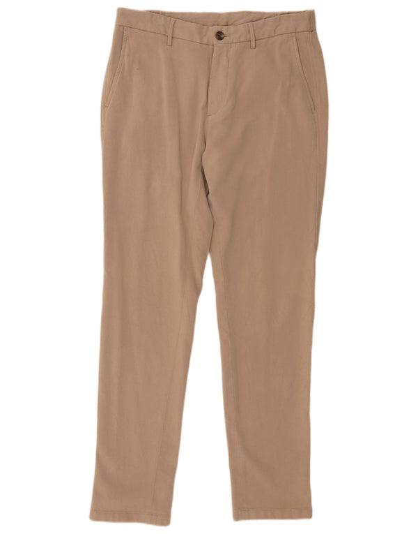 Massimo Dutti Pantalon chino slim pour homme EU 40 Medium W31 L30 Beige
