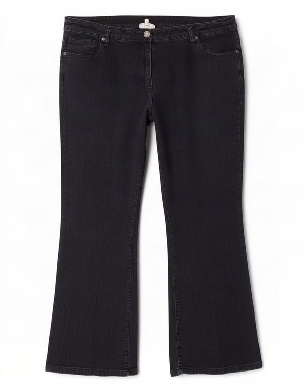 Marks & Spencer Jean bootcut autographe pour femme UK 22 3XL W42 L31 Noir