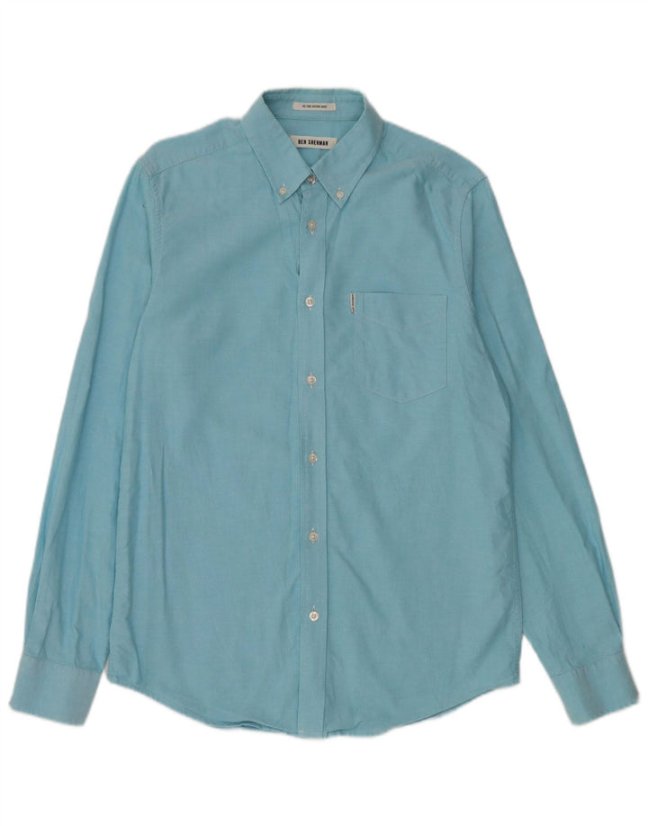 BEN SHERMAN Chemise Homme Bleu Moyen Coton