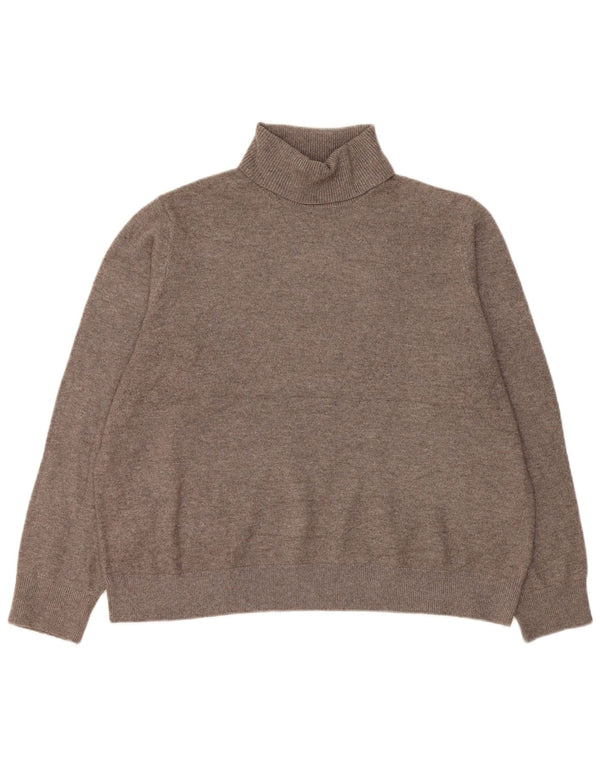 Marks & Spencer Pull surdimensionné à col roulé pour femme UK 16 Large Gris