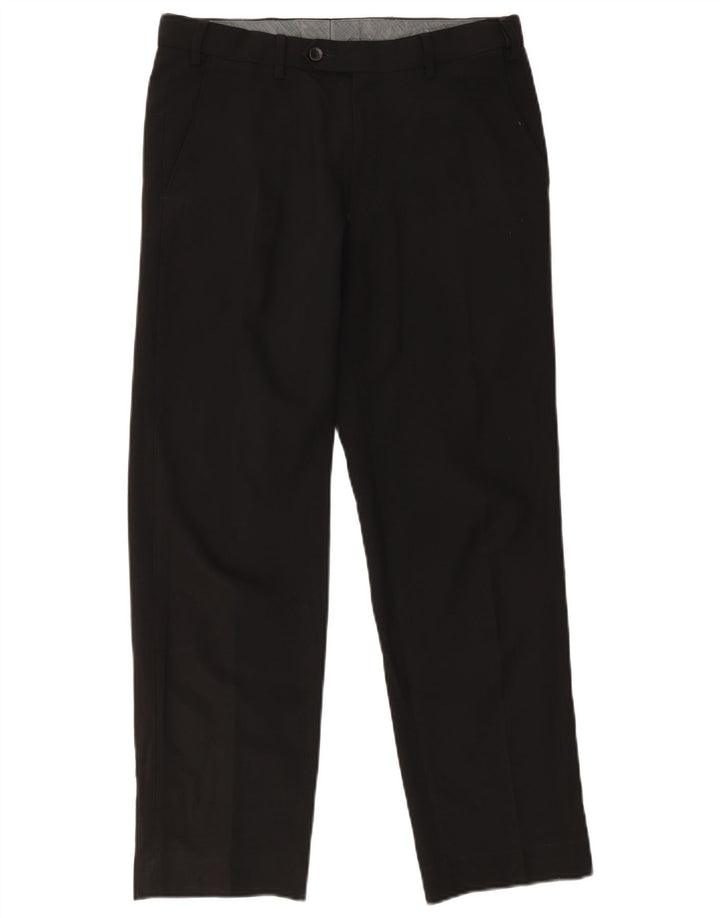 Marks & Spencer Pantalon Chino Regular Homme W32 L29 Noir Polyester