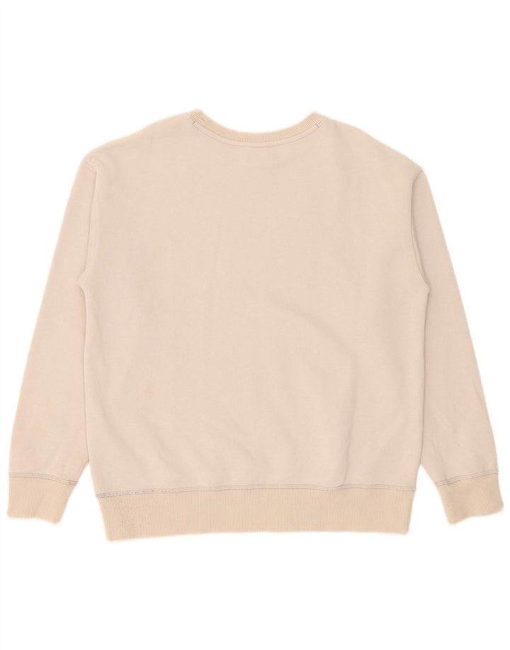 Champion Sweat-Shirt Homme Beige Moyen Coton