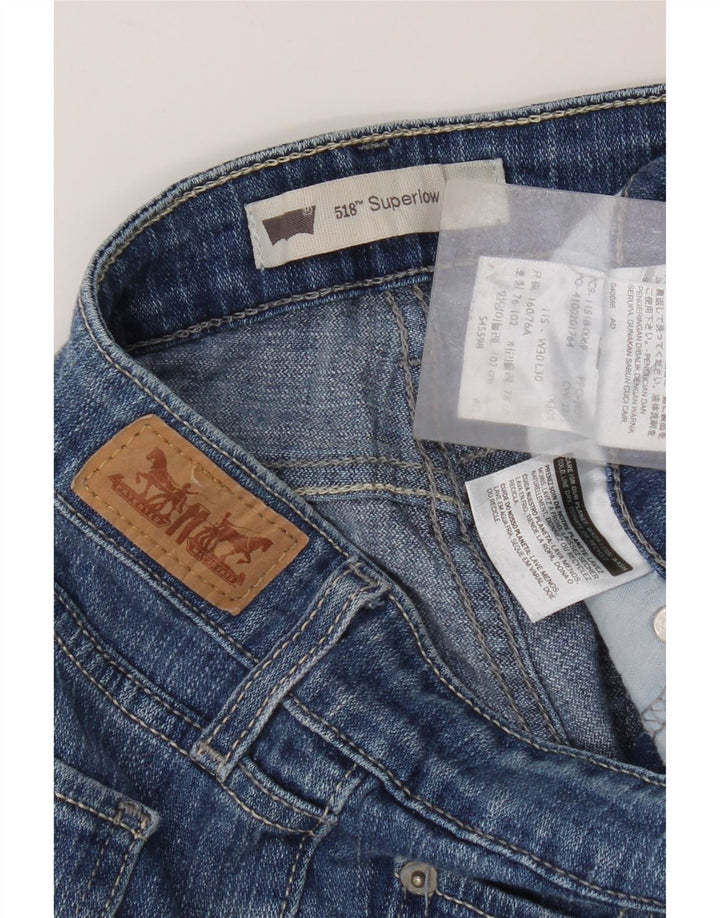 Levi's Jean Bootcut 518 Super Low Femme W30 L30 Bleu Coton
