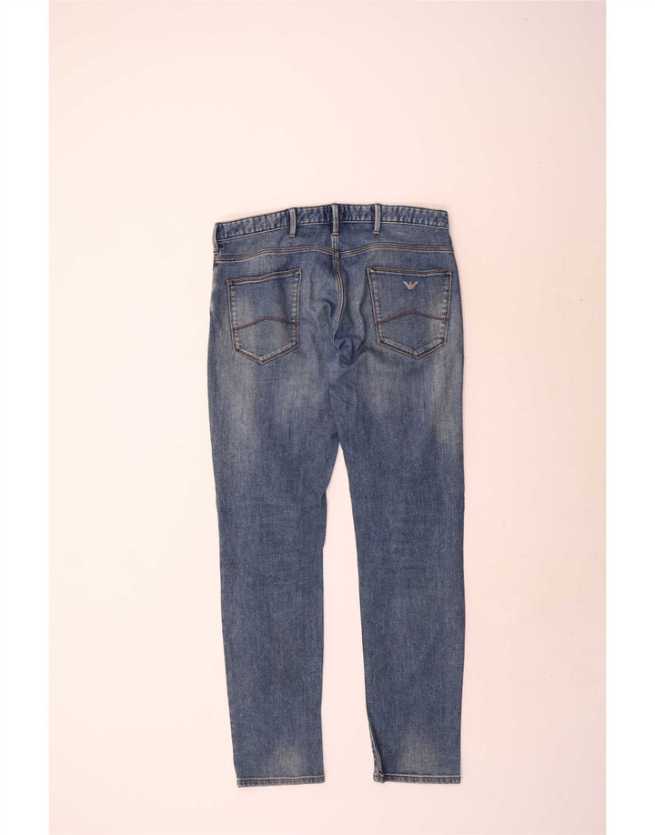 Armani Jeans Slim Homme W34 L34 Bleu Coton