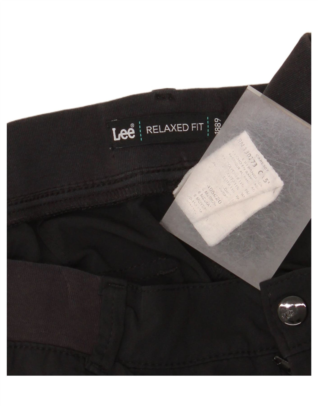 Lee Pantalon cargo coupe décontractée pour femme US 8 Medium W32 L32 Noir Polyester