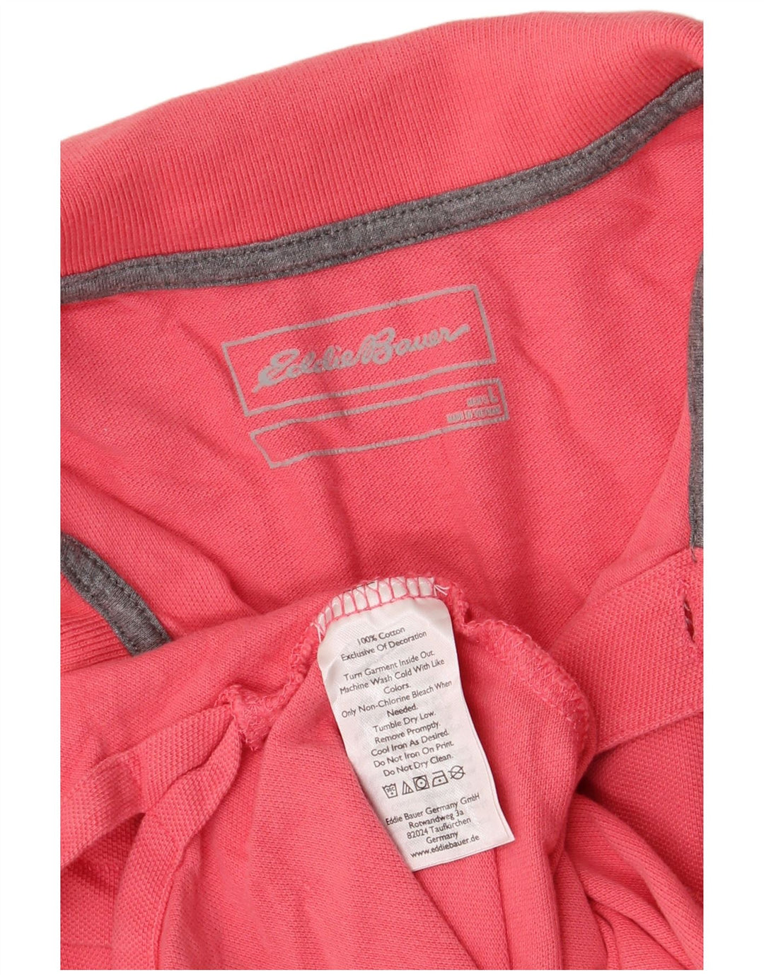 EDDIE BAUER Polo Homme Grand Rose Coton