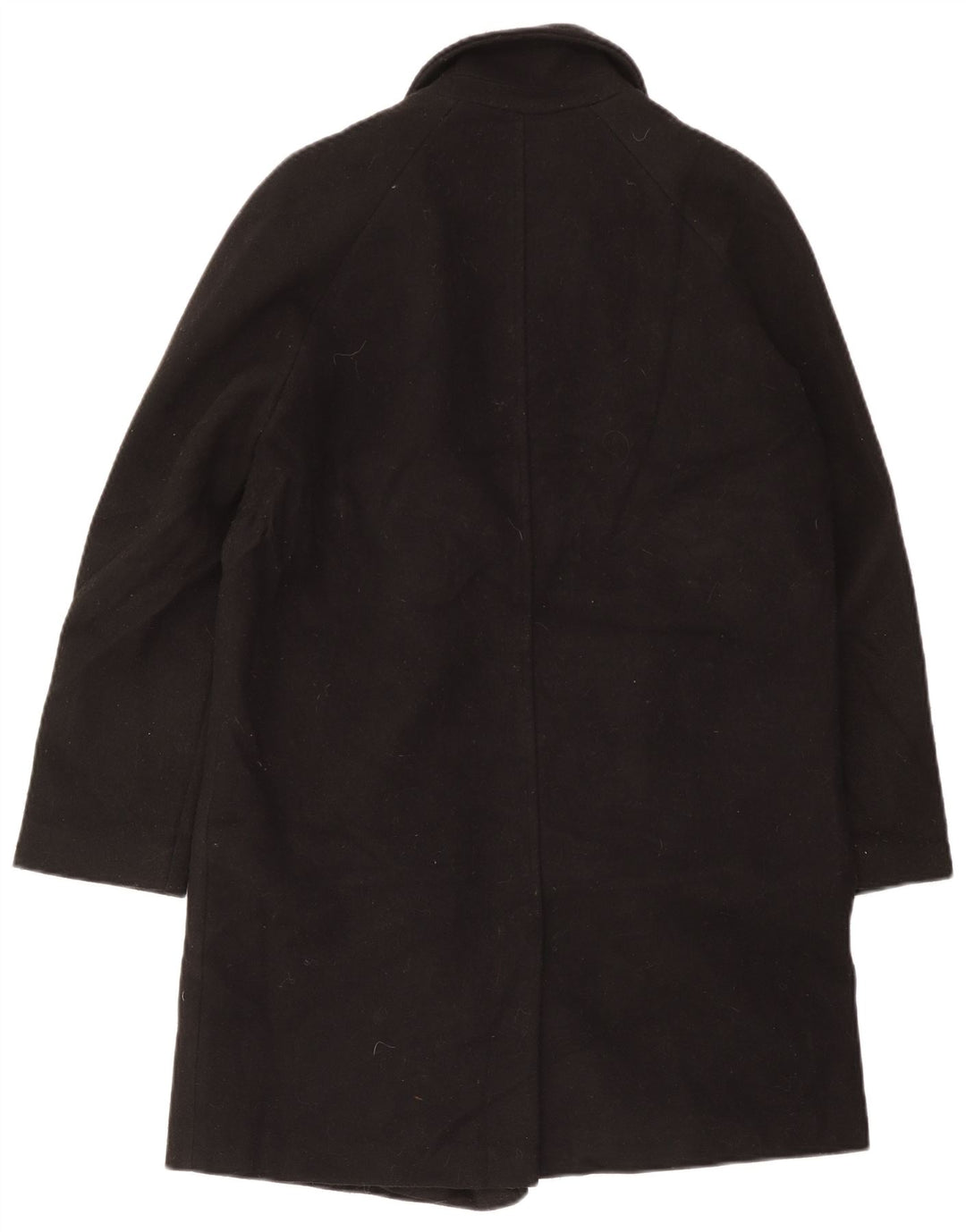 Topshop Manteau surdimensionné à double boutonnage pour femme UK 10 Petit Noir Polyester