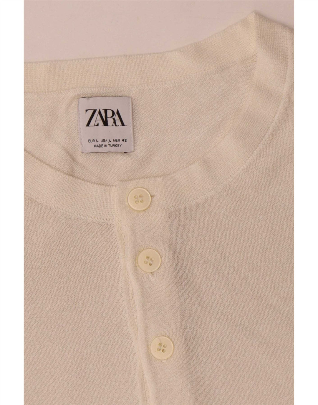 Zara T-Shirt Homme Haut Large Blanc Viscose