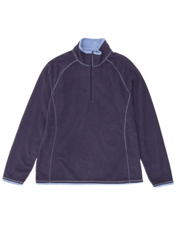 Mountain Warehouse Pull polaire à col zippé pour femme UK 14 Large Bleu marine