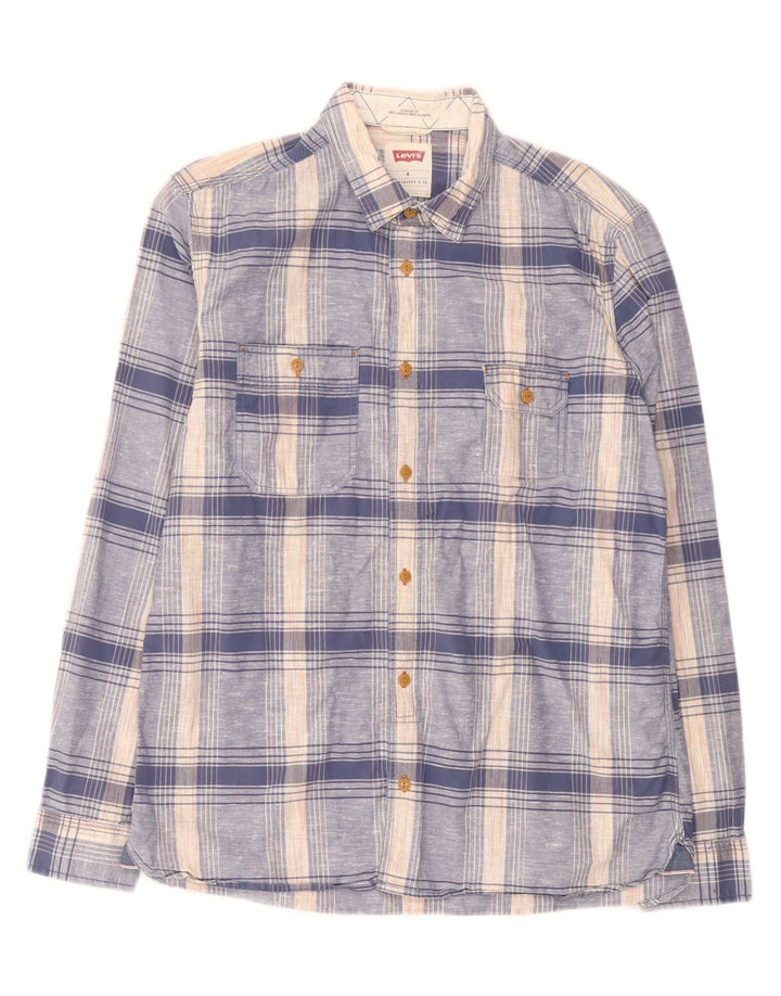 Levi's Chemise Homme Bleu Moyen Carreaux Coton