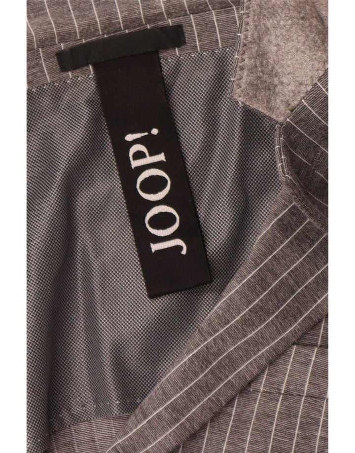 Joop Veste blazer à 2 boutons pour homme UK 40 Grandes rayures grises