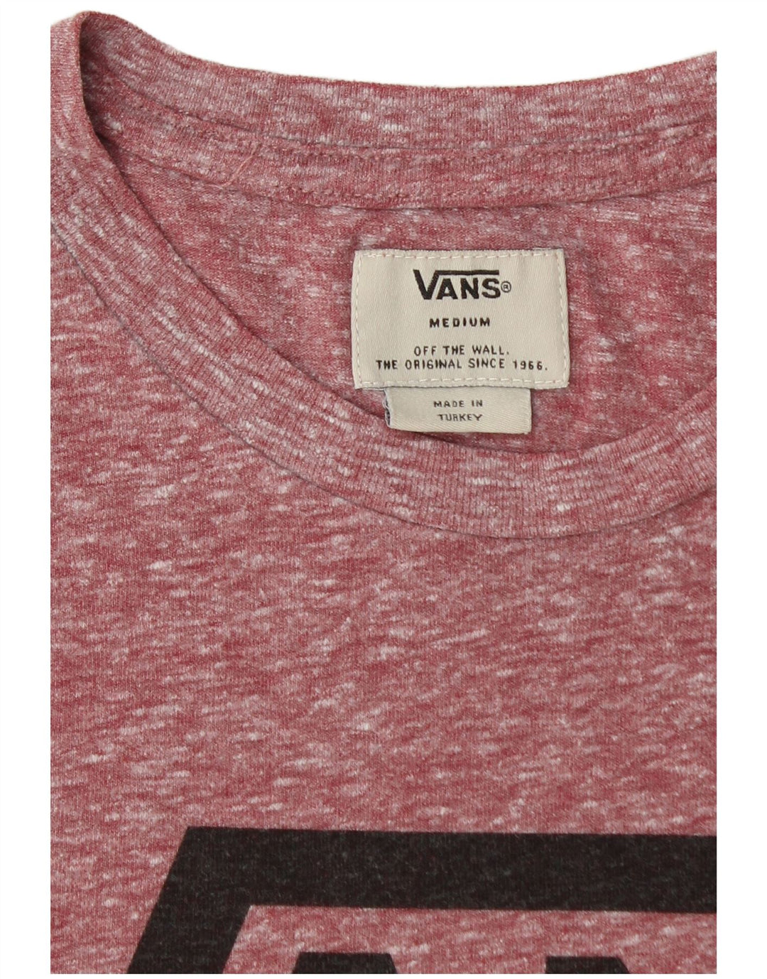 VANS T-shirt graphique pour hommes, haut bordeaux moyen moucheté