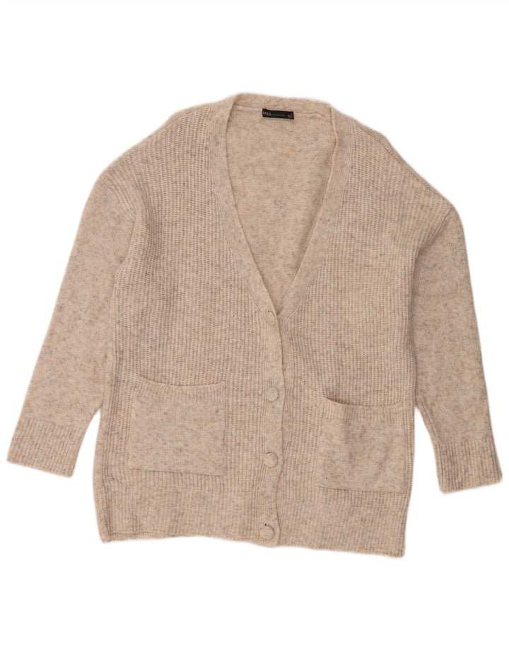 Marks & Spencer Pull cardigan surdimensionné pour femme UK 16 Large Beige