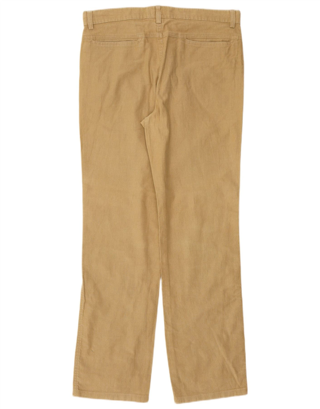 TRUSSARDI Pantalon droit en velours côtelé pour homme IT 48 Medium W32 L31 Beige