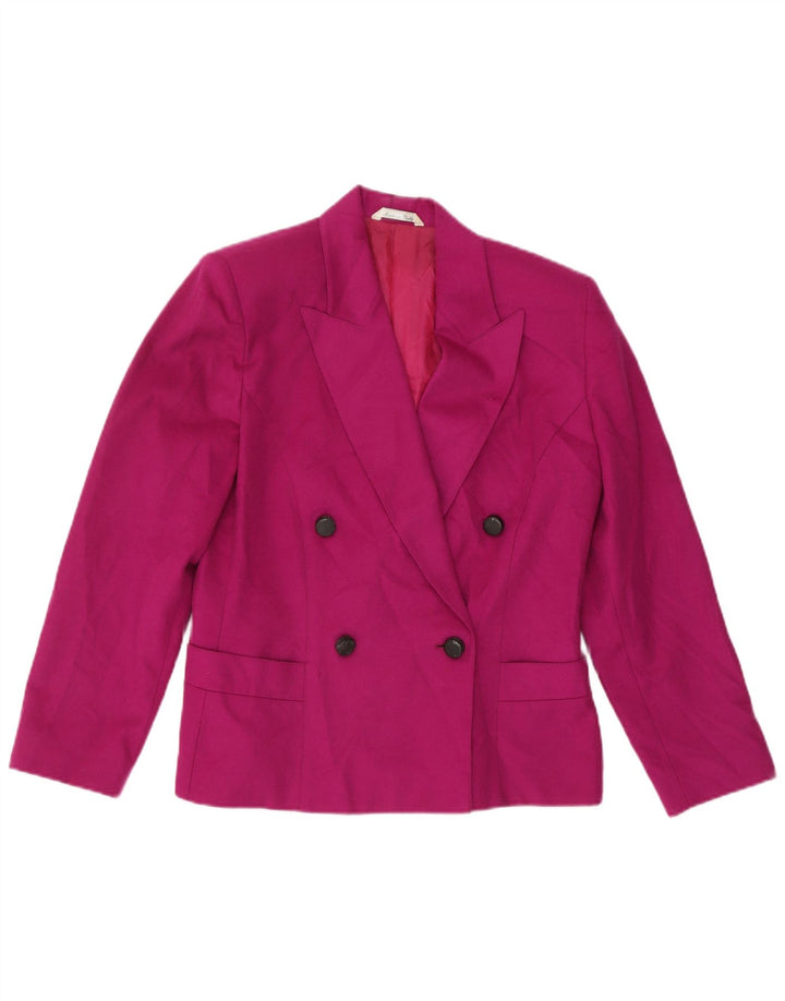 Accento By Marzotto Veste blazer croisée pour femme UK 16 Large Rose