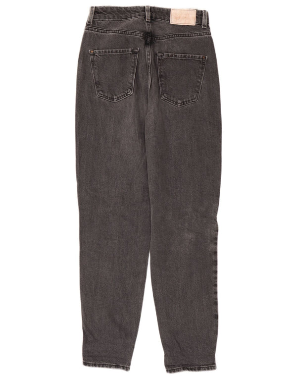 Zara Jean fuselé taille haute pour femme EU 34 2XS W24 L27 Gris