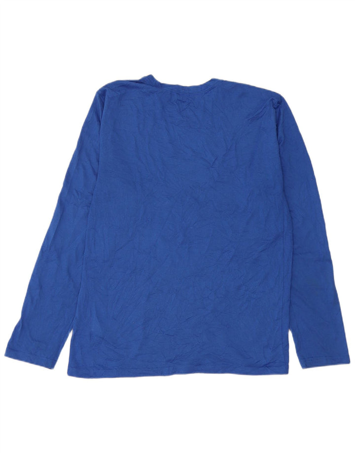 Nike Haut Dri Fit à manches longues pour homme Bleu moyen Polyester
