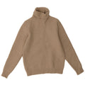 Massimo Dutti Pull col roulé pour femme UK 14 Grand Beige Géométrique