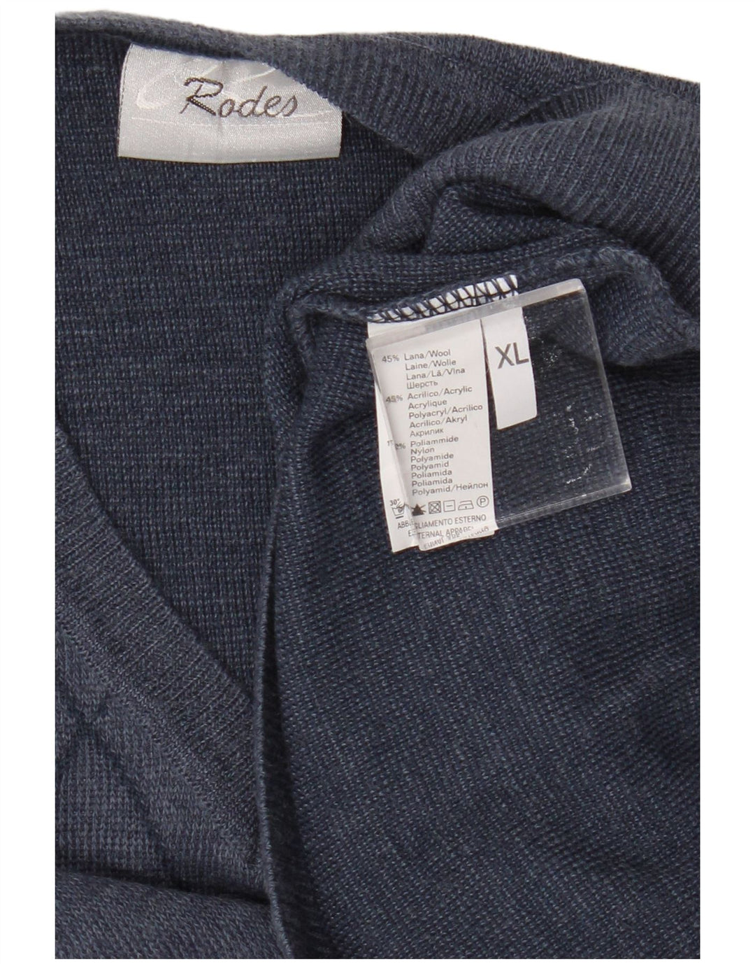 Rodes Débardeur Homme XL Bleu Argyle/Diamond Laine