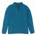 Mountain Warehouse Sweat-shirt à col boutonné pour femme Bleu moyen UK 12
