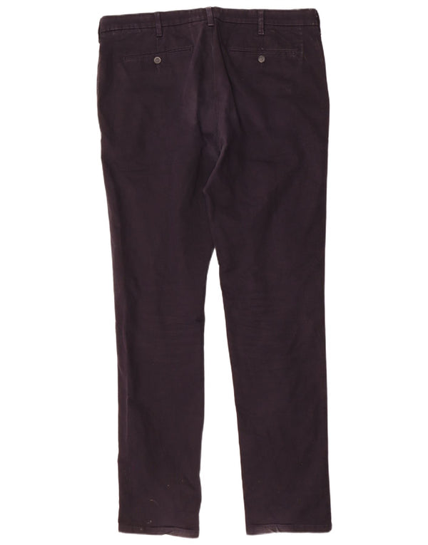 Marks & Spencer Pantalon Chino Slim Homme W38 L35 Bleu Marine Coton