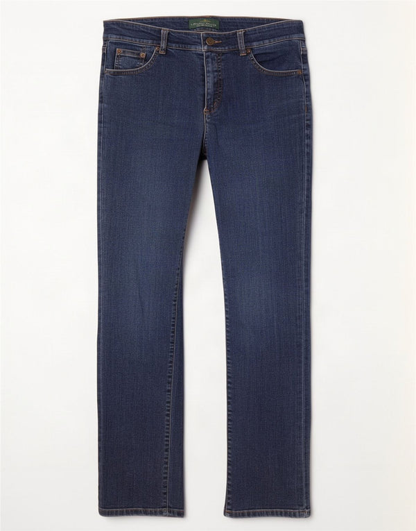 Ralph Lauren Jean droit pour femme US 4 Small W26 L30 Bleu Coton