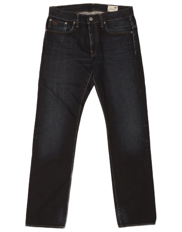 G-STAR Femme 3301 Jean Slim W32 L32 Bleu Marine Coton
