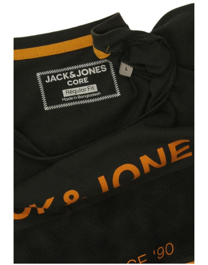 Jack & Jones Mens Regular Fit Graphic T-Shirt Top Large Vert