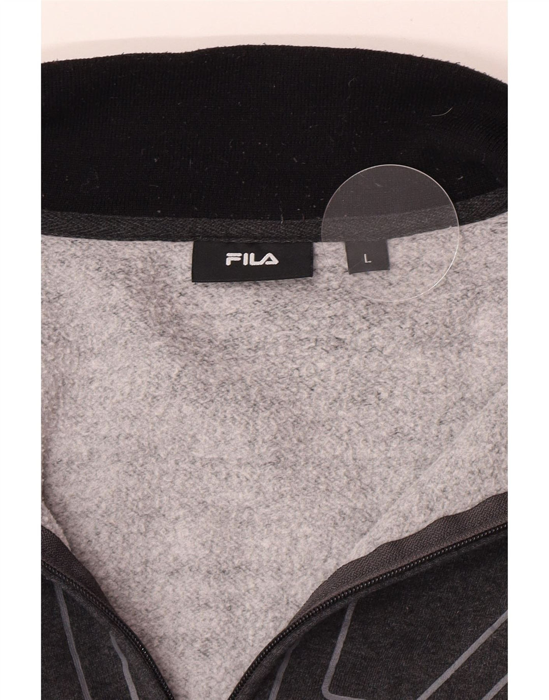 Fila Veste de Survêtement Graphique Homme Large Gris Colorblock