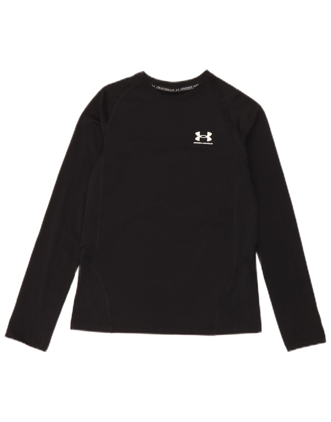 Under Armour Heat Gear Haut à manches longues pour garçon 9-10 ans Noir moyen