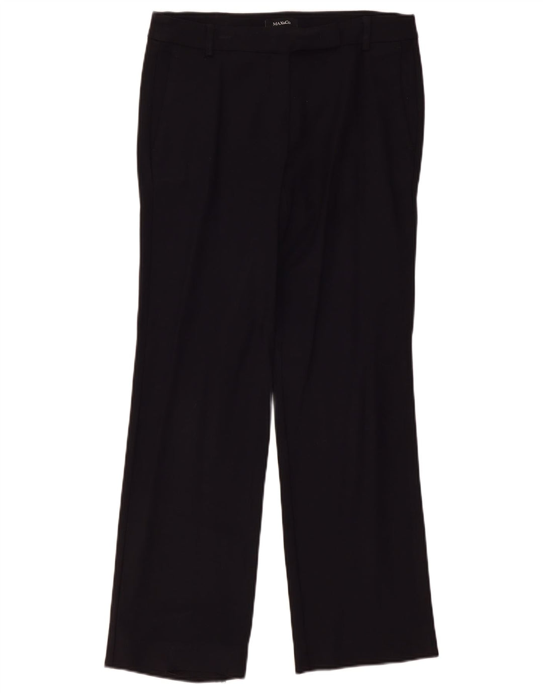 Max & Co. Pantalon de Costume Droit Femme W32 L30 Bleu Marine